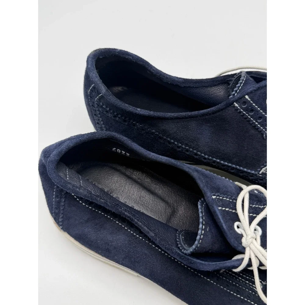 Antonio Maurizi 6833 Wingtip Navy Suede Mens Size 12 EU 45 No Box